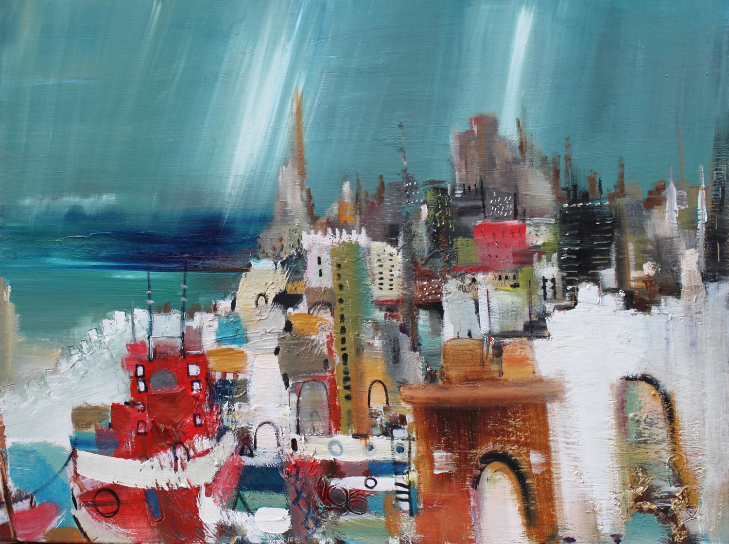 'Docked at the Port' by artist Rosanne Barr